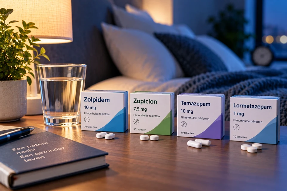 zolpidem temazepem zopiclon en lorazepam vergelijken