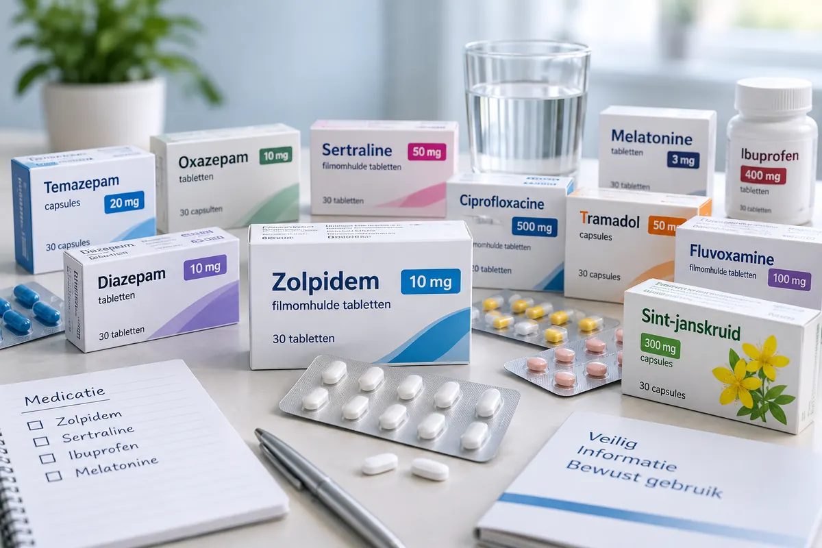 Zolpidem en andere medicijnen als illustratie van mogelijke wisselwerkingen